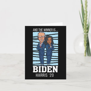 Carte Champions gagnants Président Joe Biden Kamala Harr