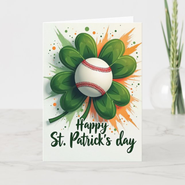 Carte Chance Baseball en Or Faux (Devant)