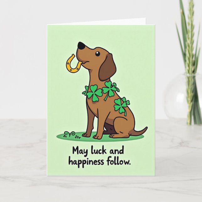 Carte Chance Chien Trèfle (Devant)