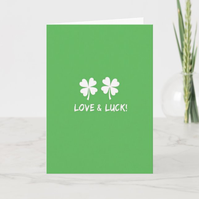 Carte Chance et Amour Trèfle (Devant)