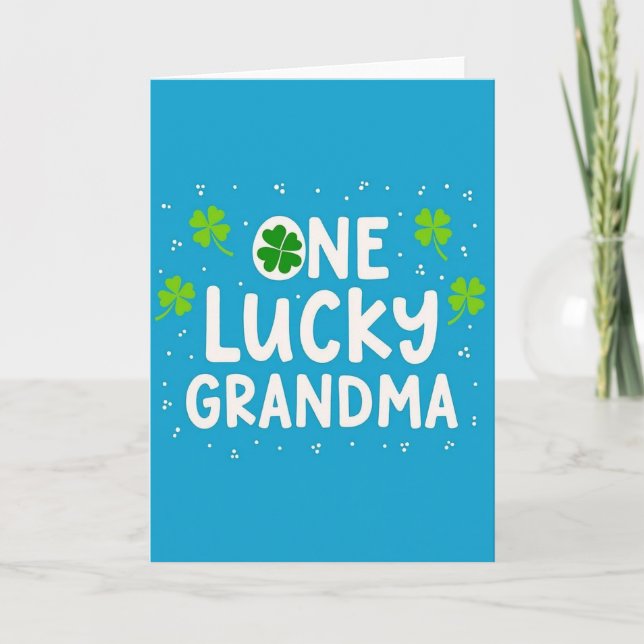 Carte Chance Grand-mère Trèfle (Devant)