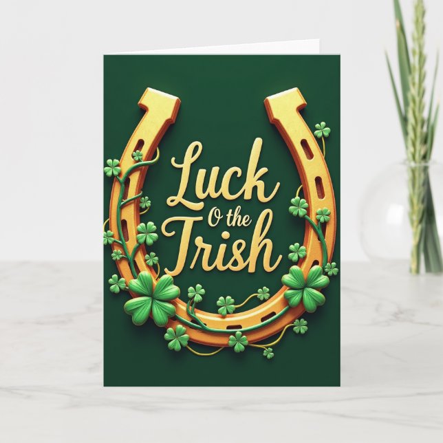 Carte Chance Irlandaise Dorée (Devant)