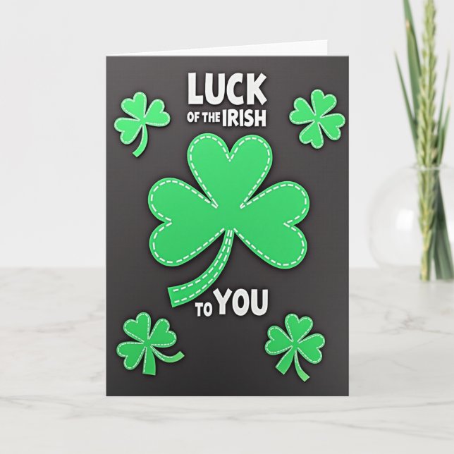 Carte Chance Irlandaise Pour Vous (Devant)