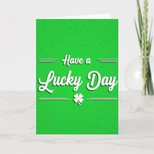 Carte Chance Jour Vert