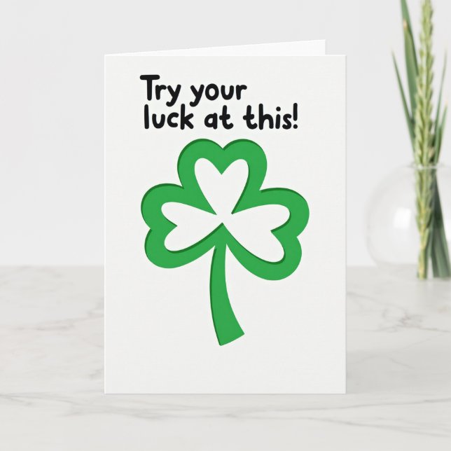 Carte Chance Shamrock Lucky (Devant)