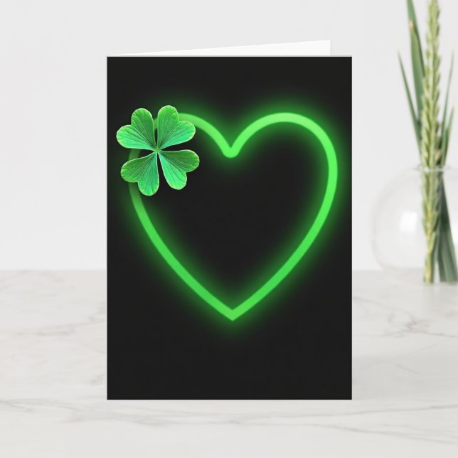 Carte Chance Trèfle à Cœur Vert (Devant)