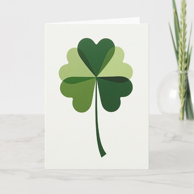 Carte Chance Trèfle Cœur Vert (Devant)