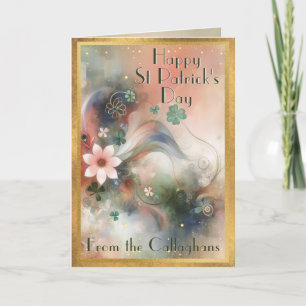 Carte Chance Whimsical de la Saint Patrick irlandaise