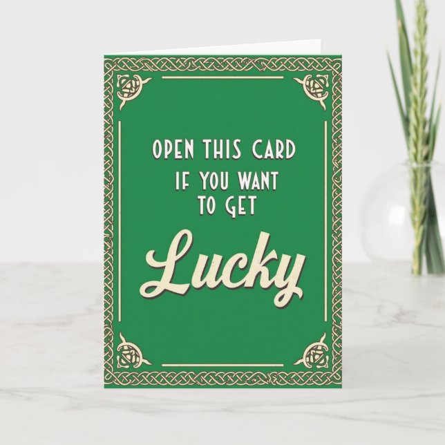 Carte Chanceuse à Nœuds Celtiques (Devant)