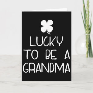 Carte Chanceuse d'être une grand-mère St. Patrick's Day 