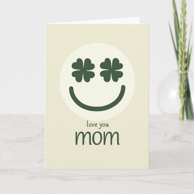 Carte Chanceuse Maman T'aime (Devant)