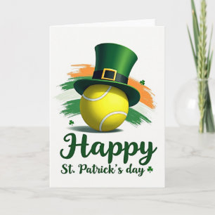 Carte Chanceux Chapeau de Tennis St Patrick