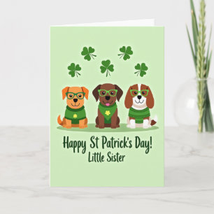Carte Chanceux Chiots Saint-Patrick