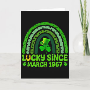 Carte Chanceux depuis mars 1967 Anniversaire 57e St-Patr