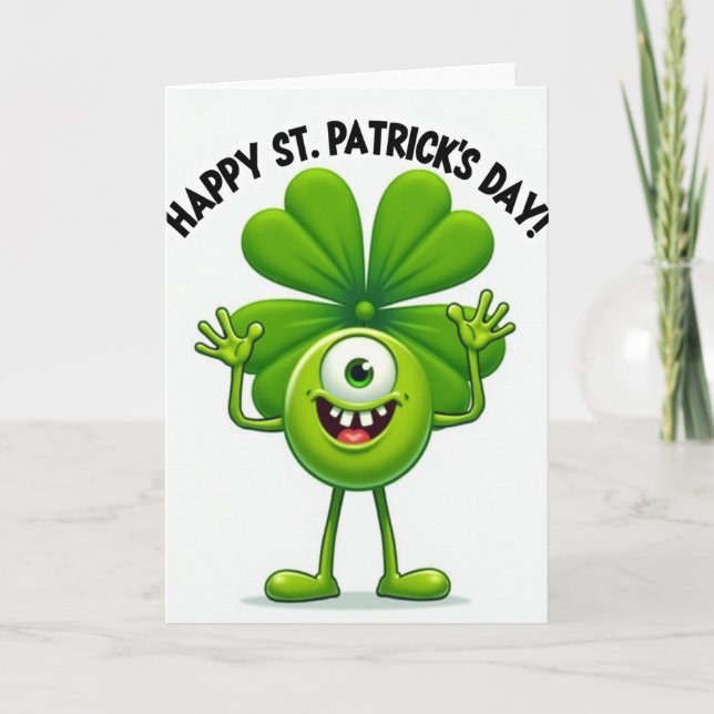 Carte Chanceux Green Day Joyeuse (Devant)