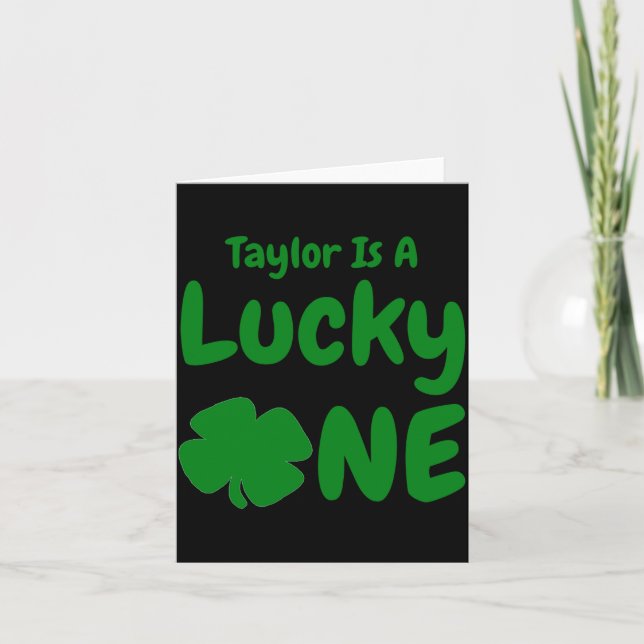 Carte Chanceux St-Patrick 1er anniversaire bébé T Shir (Devant)