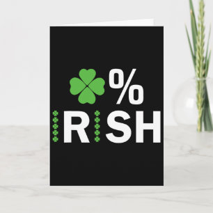 Carte Chanceux Trèfle Irlandais 0% Saint-Patrick