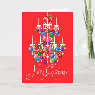 Carte Chandelier de Noël