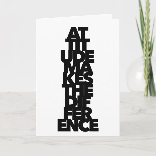 Carte Changement de paradigme d'attitude fait la différe (Devant)