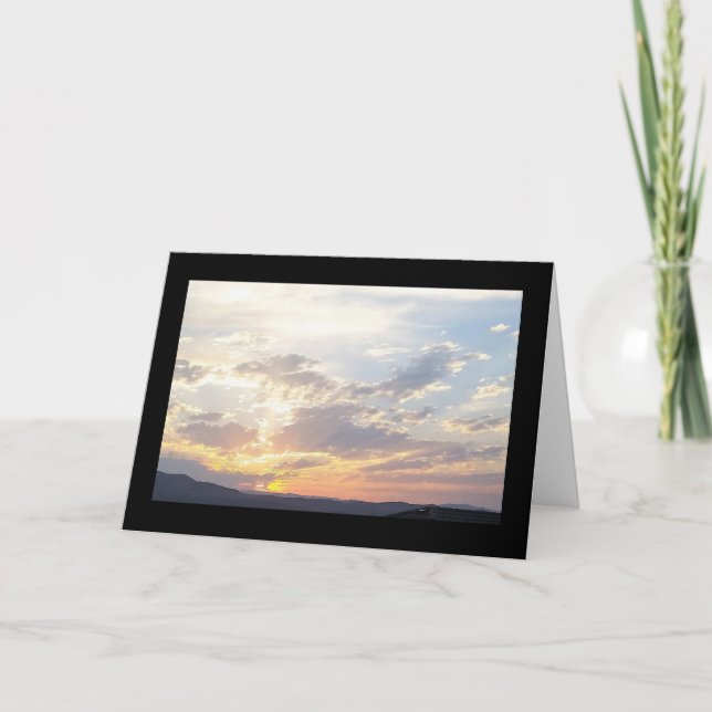 Carte Chanson de coucher du soleil d'été de solénoïde. (Devant)