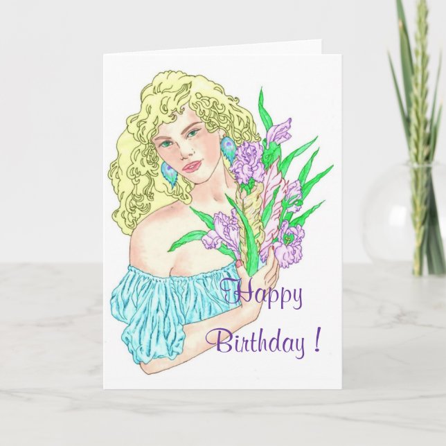 Carte Chanson d'été colorée (Devant)