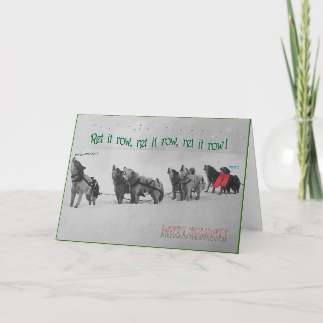 Carte Chanter des chiens de traîneau : choeur de malamut (Devant)