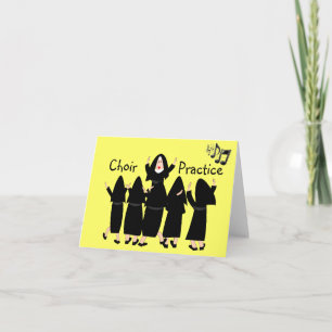 Carte Chanter des soeurs "Chorale Pratique" Note Cartes-