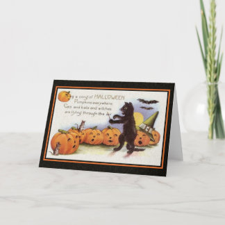 Carte Chanter une chanson d'Halloween