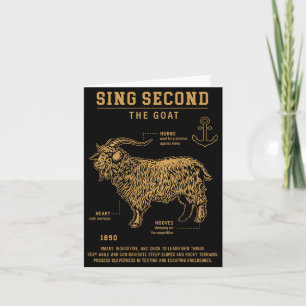 Carte Chantez en second la chèvre (sur le dos)