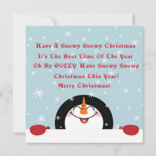 Carte Chantez ! Noël neigeux