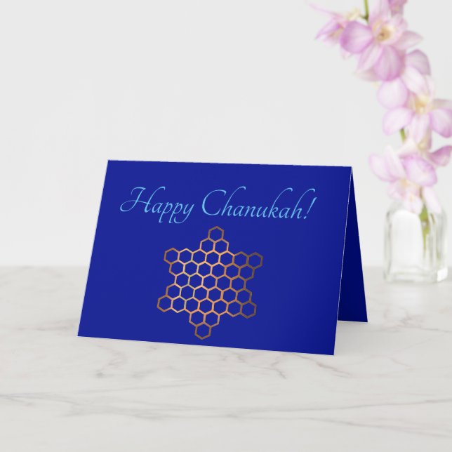 Carte Chanukah prête à l'emploi (Orchidée)