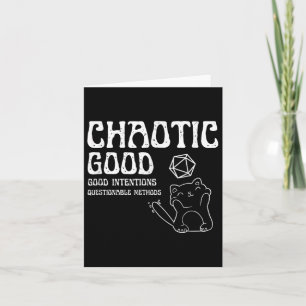 Carte Chaotique Bon Chat Bonne Intentions doutable Ods