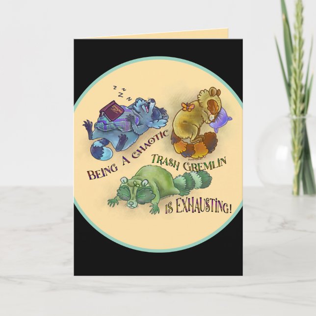 Carte Chaotique Gremlin de détritus, ratons laveurs endo (Devant)