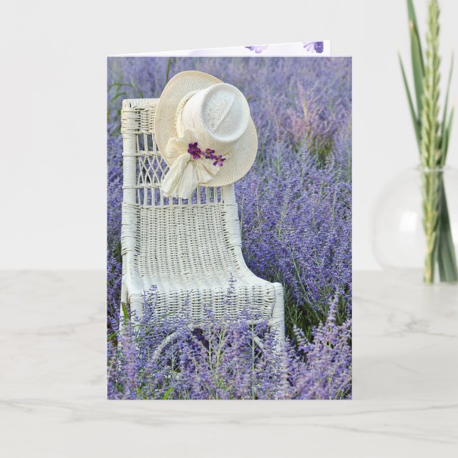 Carte Chapeau d'amitié sur une chaise (Devant)