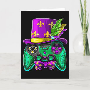 Carte Chapeau de bouffon de manette de jeu vidéo Mardi G