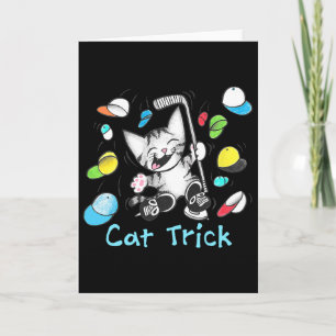 Carte Chapeau de chat tour de chapeau de hockey sur glac