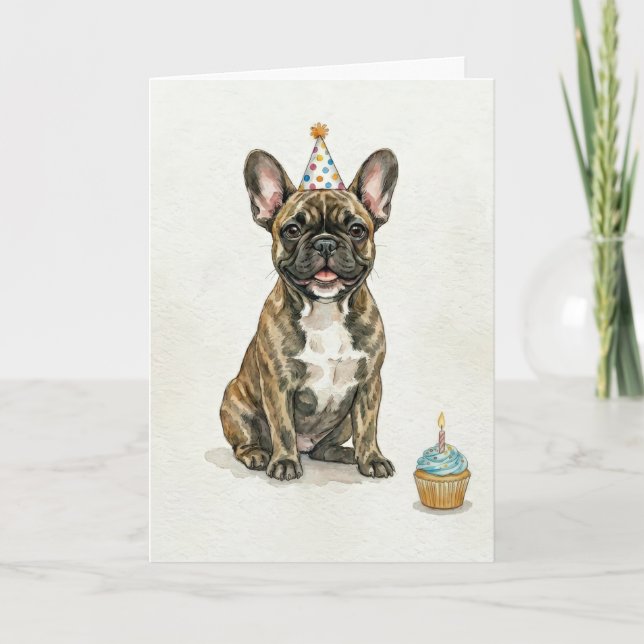 Carte Chapeau de fête d'anniversaire pour Cupcake Bouled (Devant)