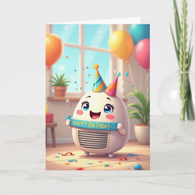 Carte Chapeau de Fête Joyeuse (Devant)