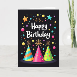 Carte Chapeau de Fête Joyeux