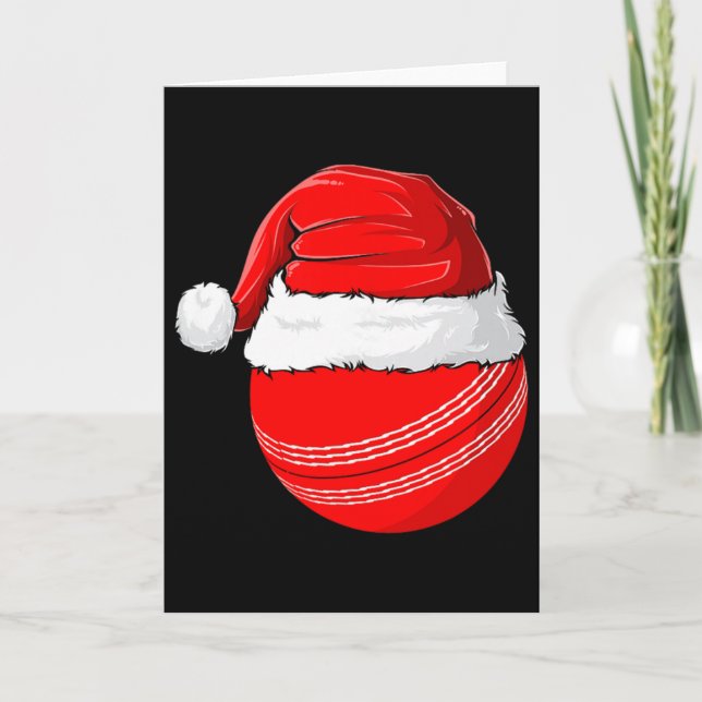 Carte Chapeau de Noël de Santa Cricket  (Devant)