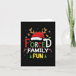 Carte Chapeau de Père Noël drôle pour plaisir familial f