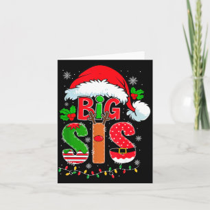 Carte Chapeau de Père Noël Grande Sœur Nouvelle Annonce
