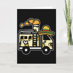 Carte Chapeau Mexicain Camion de Pompiers Taco Cinco De 