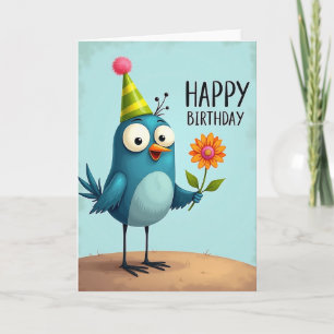 Carte Chapeau Rayé Anniversaire Doux