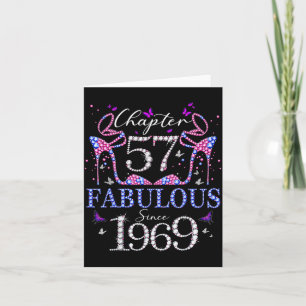 Carte Chapitre 57 Fabuleux Depuis 1969 57e Anniversaire 