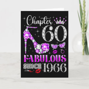 Carte Chapitre 60 fabuleux depuis 1966 60e anniversaire
