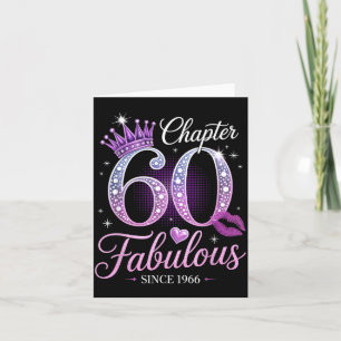 Carte Chapitre 60 Fabuleux depuis 1966 Reine du 60e anni