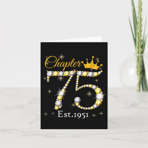 Carte Chapitre des femmes 75 Fabuleux depuis 1951 75e an