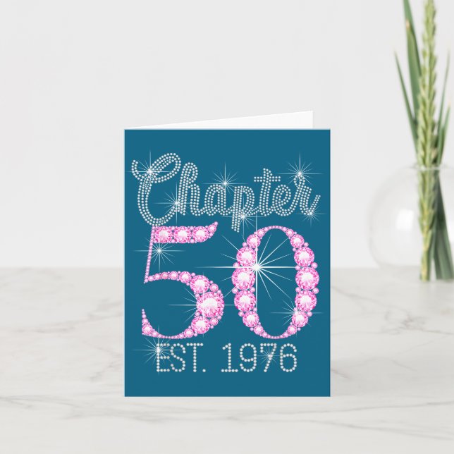 Carte Chapter 50 Est 1976 Happy 50th Birthday Gift  (Devant)