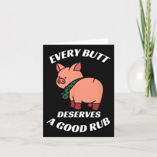 Carte Chaque Bouc Mérite Un Bon Boucher Grillant Fu